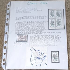 Gray Jay Canada Stamps Collection